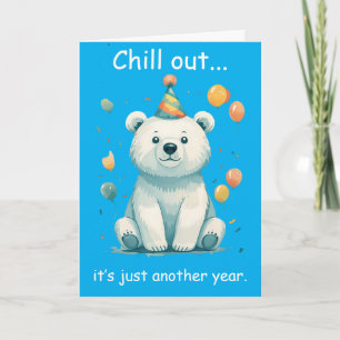 Sarcastic Global Warming Polar Bear Card