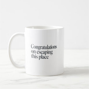 Sarcastic Good Luck Coworker Farewell Quote Coffee Mug