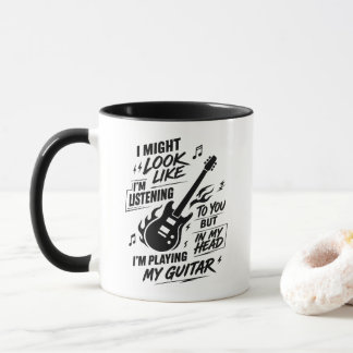 Sarcastic Guitarist Playing Guitar In My Head Mug