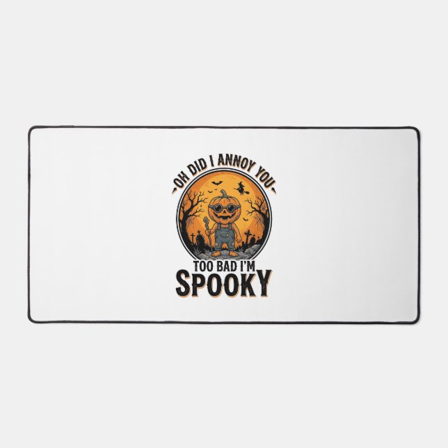 Sarcastic Halloween Shirt Funny Haunted Graveyard  Desk Mat (Front)