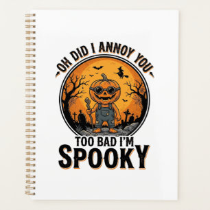 Sarcastic Halloween Shirt Funny Haunted Graveyard Planner