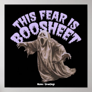 Sarcastic Horror Ghost Slang Pun Graphic Poster