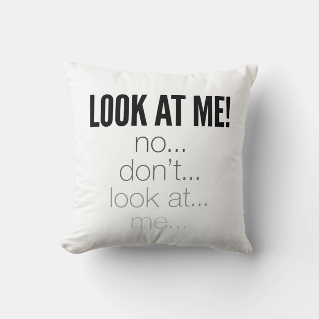 sarcastic humor typography design cushion (Front)