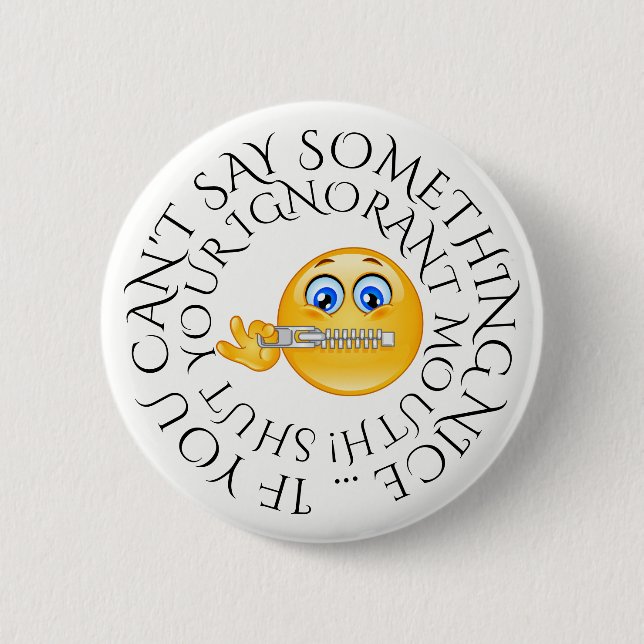 Sarcastic Humour Button (Front)