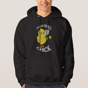 Sarcastic Humourous Dink Pickleball Chick Player Hoodie