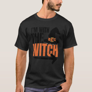 Sarcastic I'm With The Witch Men's Couples Hallo T-Shirt