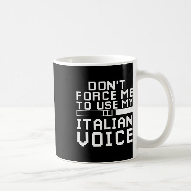 Sarcastic Italian Gamer Italian Sarcasm Gaming  Coffee Mug (Right)