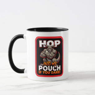 Sarcastic Kangaroo Hop Into My Pouch Funny Meme Mug