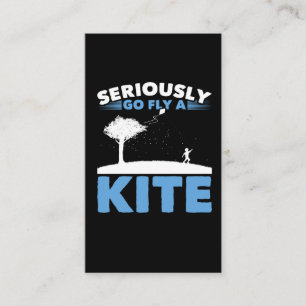 Sarcastic Kite Flying Joke Sarcasm Humour Business Card