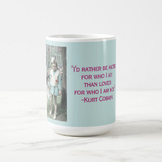 Sarcastic Kurt Cobain Quote Vintage Child Photo Coffee Mug