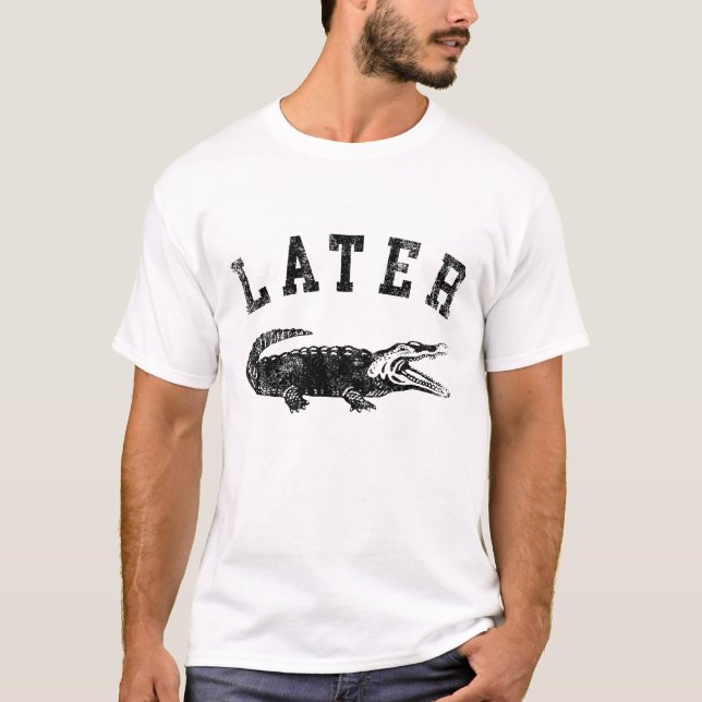 Sarcastic LATER Funny Women Novelty T-Shirt (Front)
