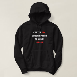 Sarcastic Minimalist Hoodie - Cancel My