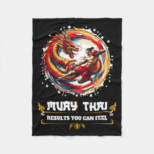 Sarcastic MMA Kickboxing Thai Boxing Martial Arts Fleece Blanket