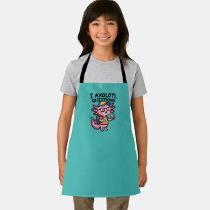 Sarcastic Nerd Axolotl I Axolotl Questions Meme Apron