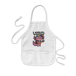 Sarcastic Nerd Axolotl I Axolotl Questions Meme Kids Apron