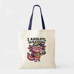 Sarcastic Nerd Axolotl I Axolotl Questions Meme Tote Bag