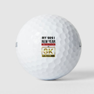Sarcastic New Year Resolution Product Golf Balls