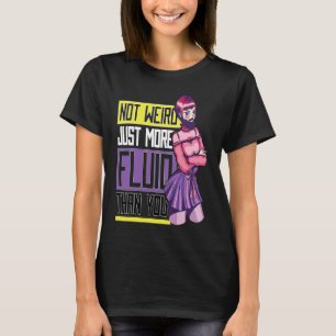 Sarcastic Nonbinary Flag Enby Genderqueer Non Bina T-Shirt