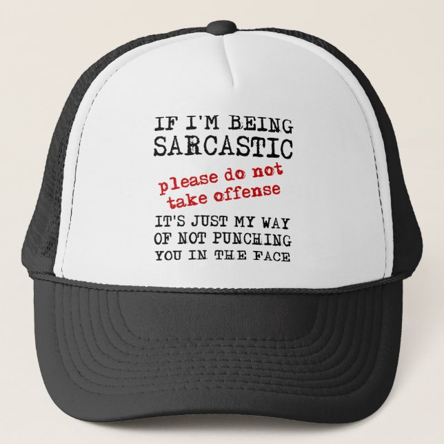 Sarcastic Offensive Funny Ball Cap Hat Quotes (Front)
