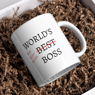 Sarcastic Office Humour Novelty Boss Gift Coffee Mug