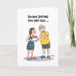 Sarcastic "Over the Hill" Birthday Card