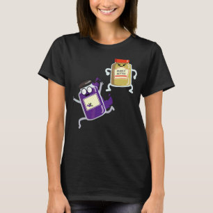 Sarcastic Peanut Butter Jelly Food Graphic T-Shirt