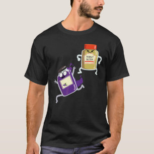 Sarcastic Peanut Butter Jelly Food Graphic T-Shirt