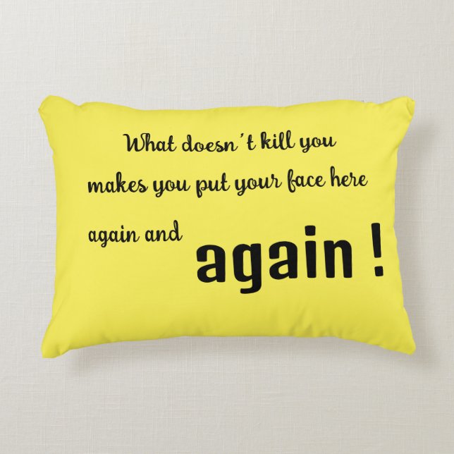 sarcastic pillow  (Front)
