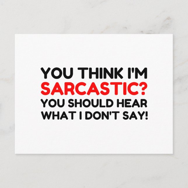 Sarcastic Postcard (Front)