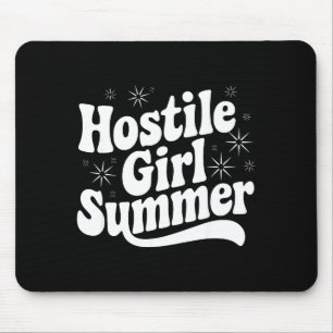 Sarcastic Quote Retro Saying Hostile Girl Summer B Mouse Mat