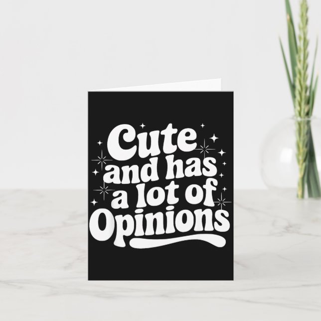 Sarcastic Quote Saying Cute &amp; Has Onions Girly Card (Front)