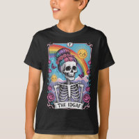 Sarcastic Skeleton The Idgaf Funny Tarot Card Goth