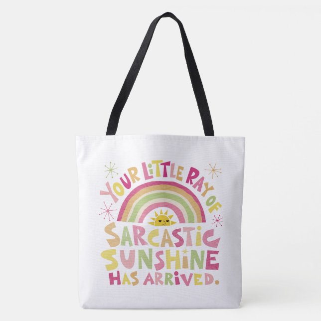 Sarcastic Sunshine Tote Bag (Front)
