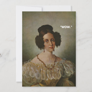 Sarcastic Thank You Card "Wow" - Blu Place