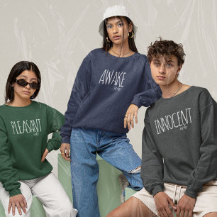 Sarcastic Tired Awake Teenager High School  Sweatshirt