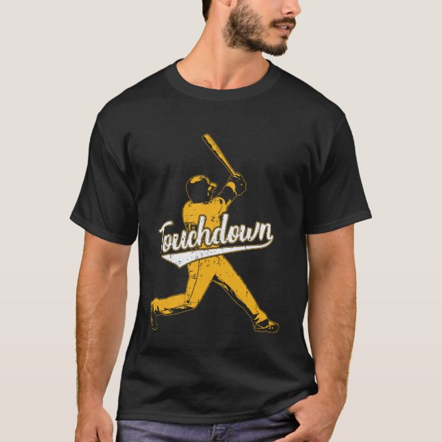 Sarcastic Touchdown Baseball Football Sports T-Shirt (Front)