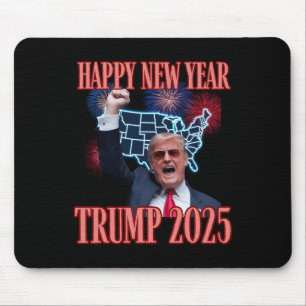 Sarcastic Trump Happy New Year 2025 47th President Mouse Mat