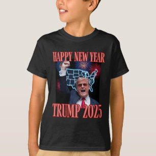 Sarcastic Trump Happy New Year 2025 47th President T-Shirt