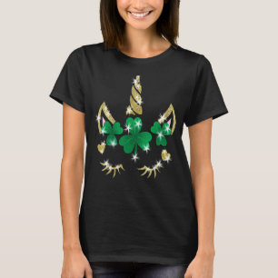 Sarcastic Unicorn Face Print Cute Saint Patrick S T-Shirt