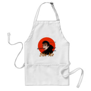 Sarcastic Vampire Says Bite Me Halloween Standard Apron