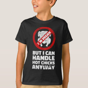Sarcastic Vegan Chicken Quotes Vegetarian T-Shirt