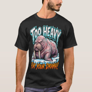 Sarcastic Walrus Too Heavy For Your Drama T-Shirt