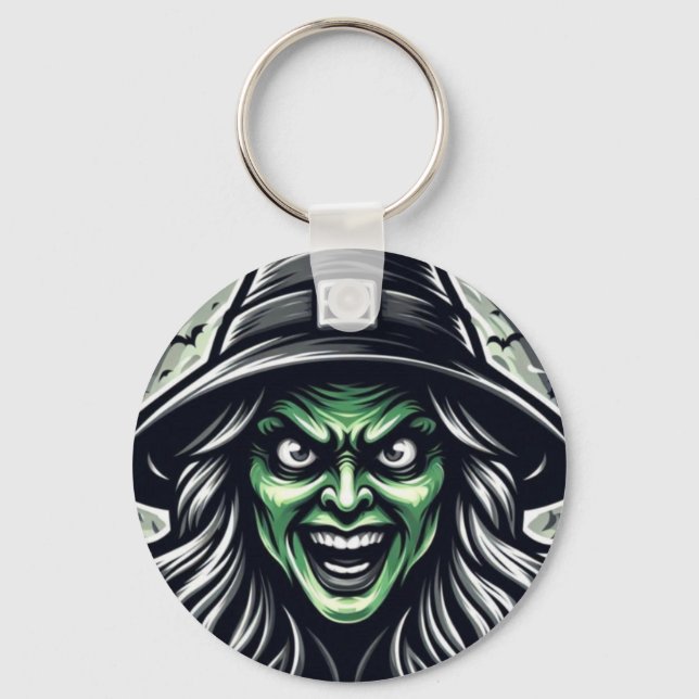 SarcasticWitchFace  Key Ring (Front)