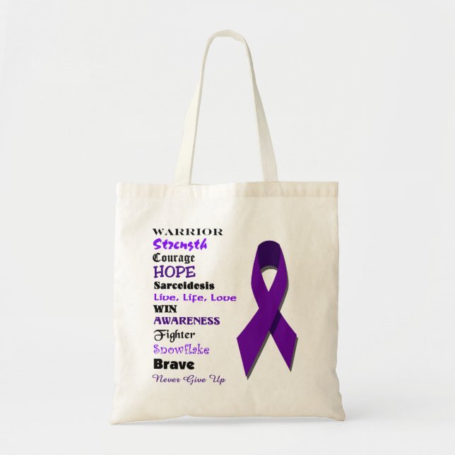Sarcoidosis Awareness and Inspiration Tote Bag (Front)