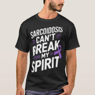 Sarcoidosis Awareness Disease Disability Purple Ri T-Shirt