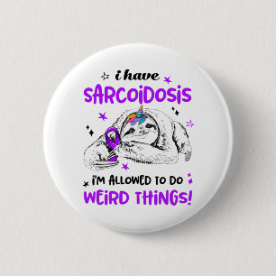 Sarcoidosis Awareness Month Ribbon Gifts 6 Cm Round Badge