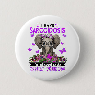 Sarcoidosis Awareness Month Ribbon Gifts 6 Cm Round Badge