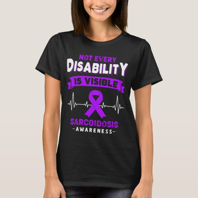Sarcoidosis Awareness Ribbon Support Gifts T-Shirt (Front)