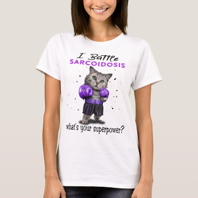 Sarcoidosis Awareness Ribbon Support Gifts T-Shirt (Front)
