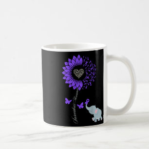 Sarcoidosis Awareness Sunflower Elephant Butterfly Coffee Mug